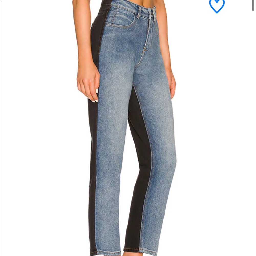 Superdown carmen two tone jean black & blue NWT m